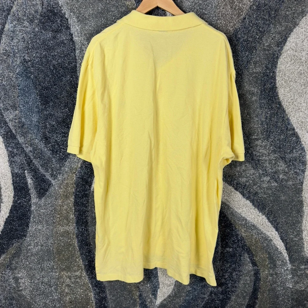 Polo Ralph Lauren Polo Shirt Mens 2XL Yellow Excellent Short Sleeve Cotton Pique